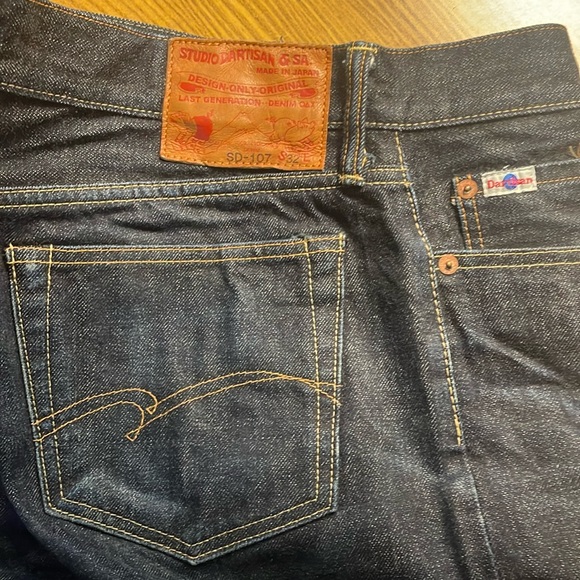 Other - Studio D’Artisan raw selvedge denim jean men’s size 32x31 made in Japan SD-107